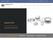 Tablet Screenshot of hauser-optik.de